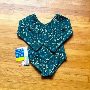 KicKee pants music note leotard